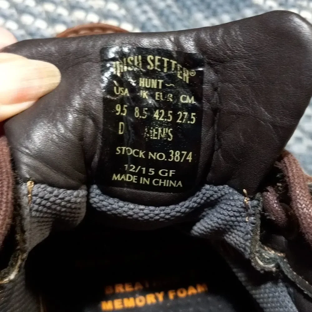 Red Wing Shoes Irish Setter Hunt Leather Oxford UltraDry waterproof men's 9.5 D - Picture 11 of 16